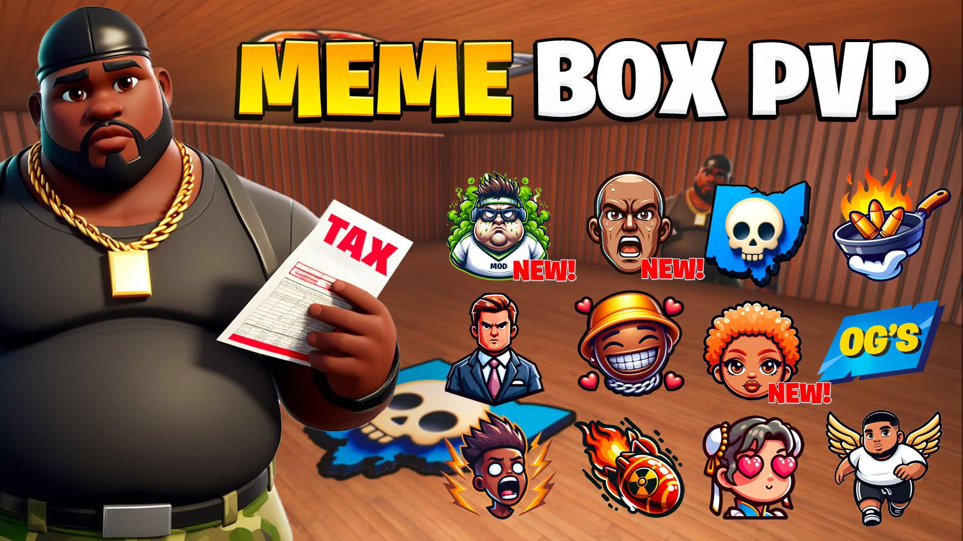 Meme Box PvP island artwork
